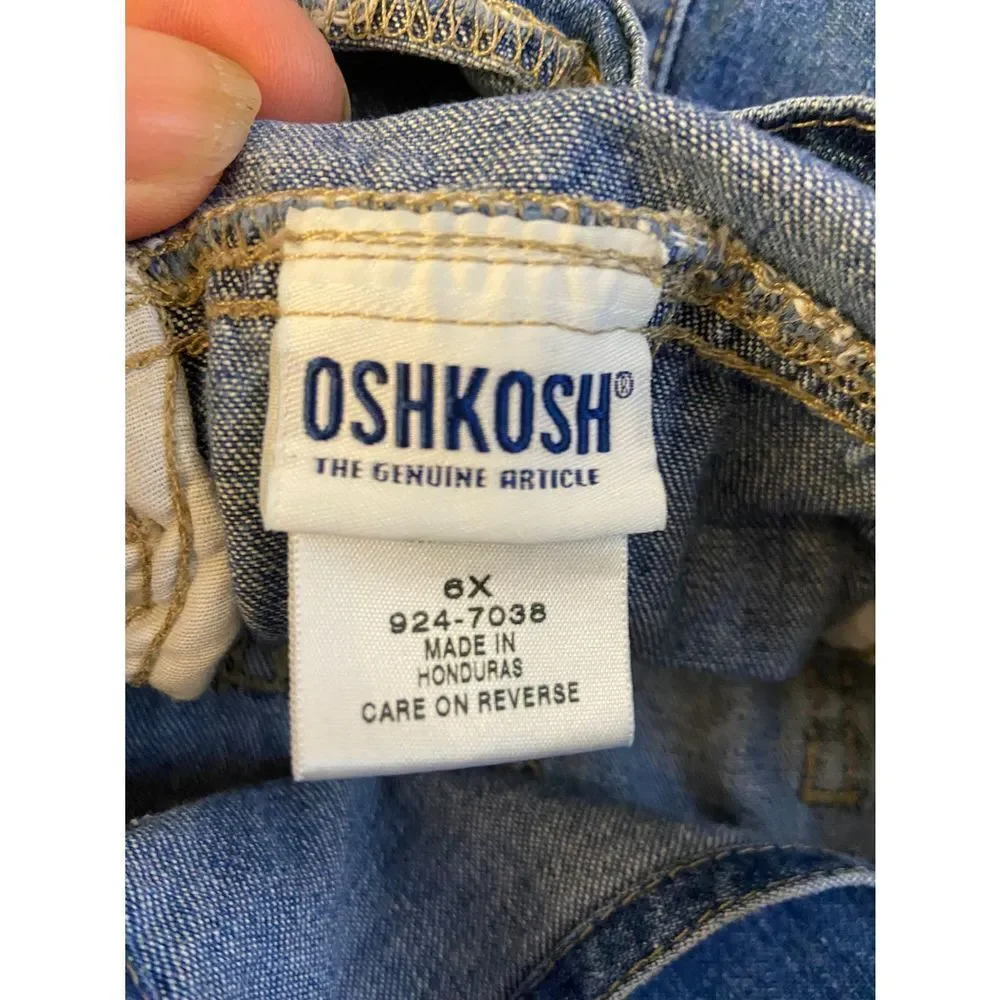 Oshkosh denim dress 6x‎